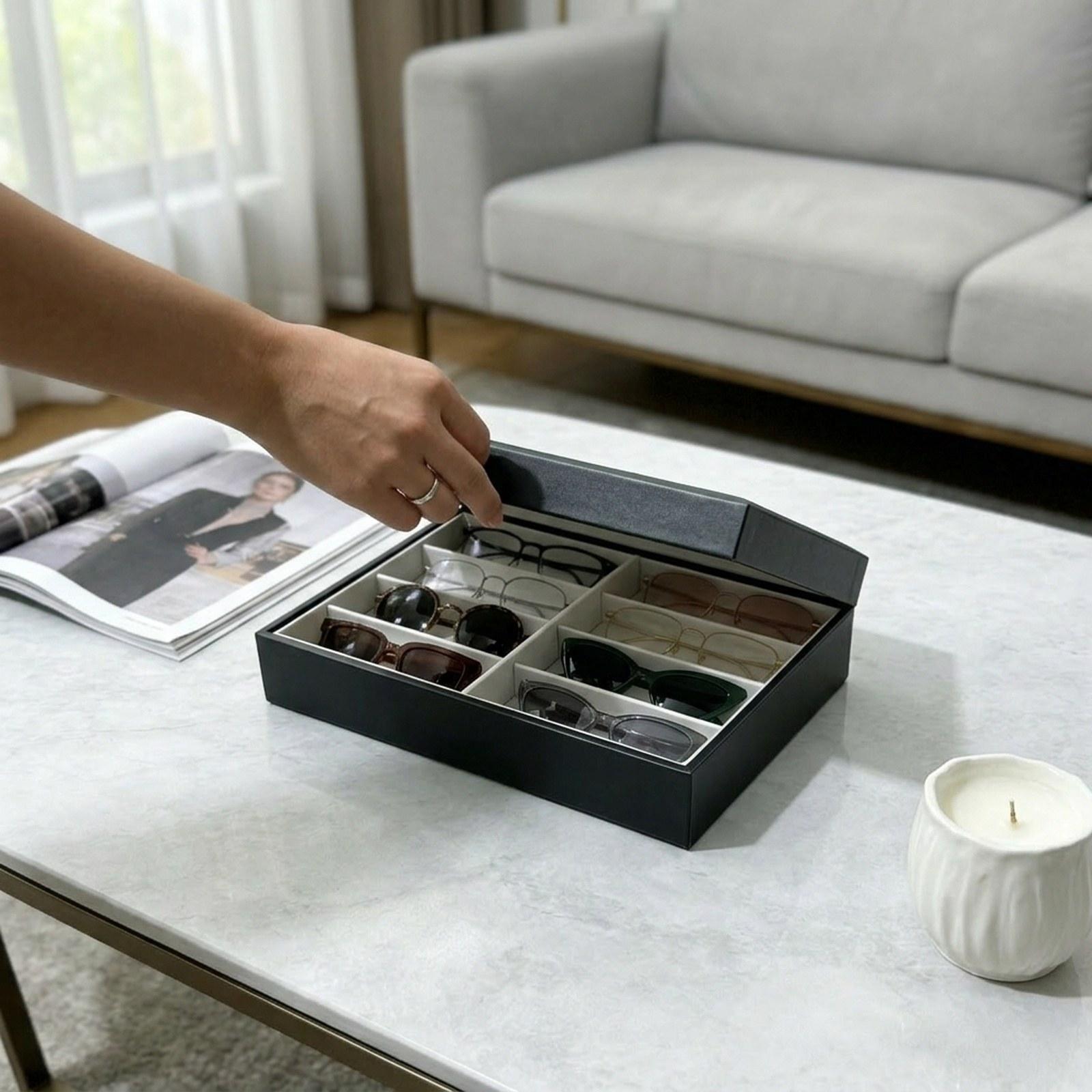 Men'S Accessories Organizer Tray - 선글라스 보관 홀더 다기능 안경 정리함