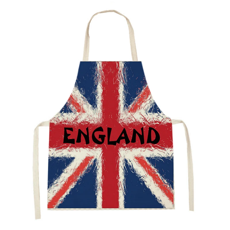 Men'S Accessories London - 남녀공용 영국 국기 패턴 리넨 앞치마,