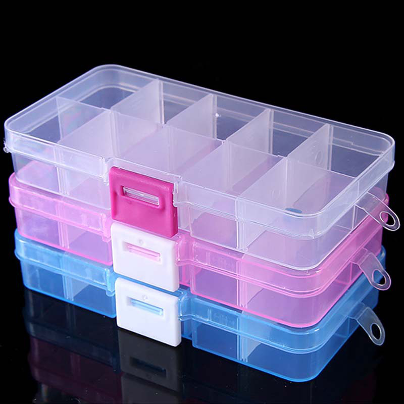 Men'S Accessories Drawer Organizer - 10 그리드 네일 아트 주최자 상자