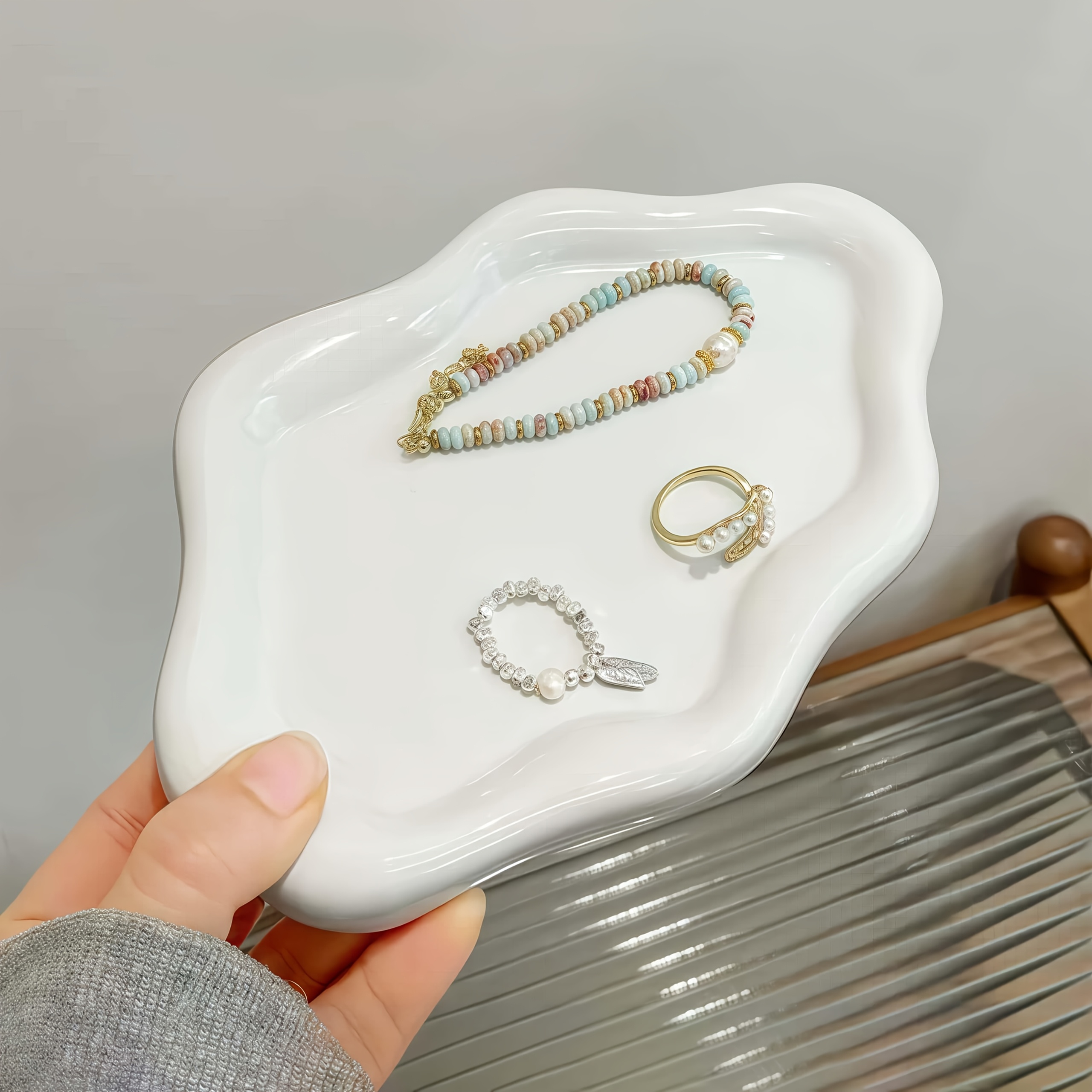 Men'S Accessories Organizer Tray - 대형 보석함 1개 - 우아한 구름