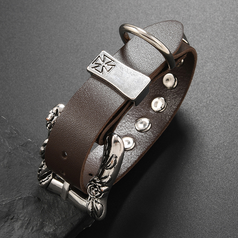 Men Accessories Pk - 록 펑크 스타일 대형 버클 팔찌