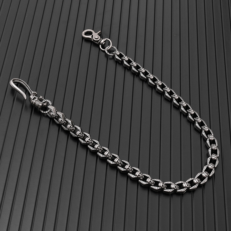 Men Accessories Pk - 빈티지 펑크 고딕 메탈 해골 체인