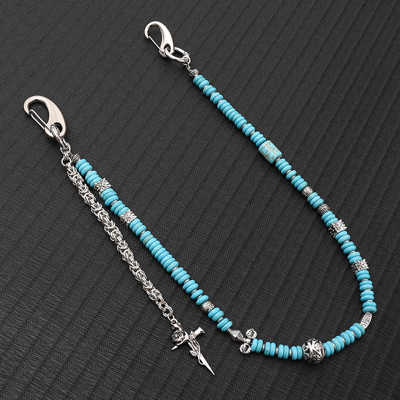 보헤미안 펑크 진 체인 수제 비즈 허리 체인 유니섹스  - Men Accessories Pk 리뷰 및 가격