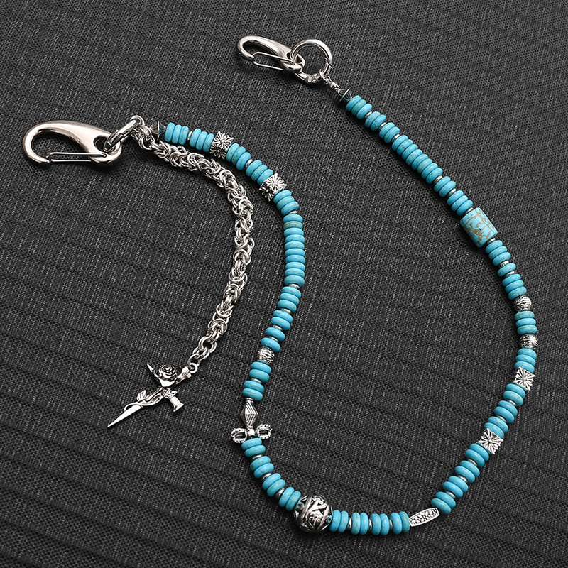 보헤미안 펑크 진 체인 수제 비즈 허리 체인 유니섹스  - Men Accessories Pk 리뷰 및 가격