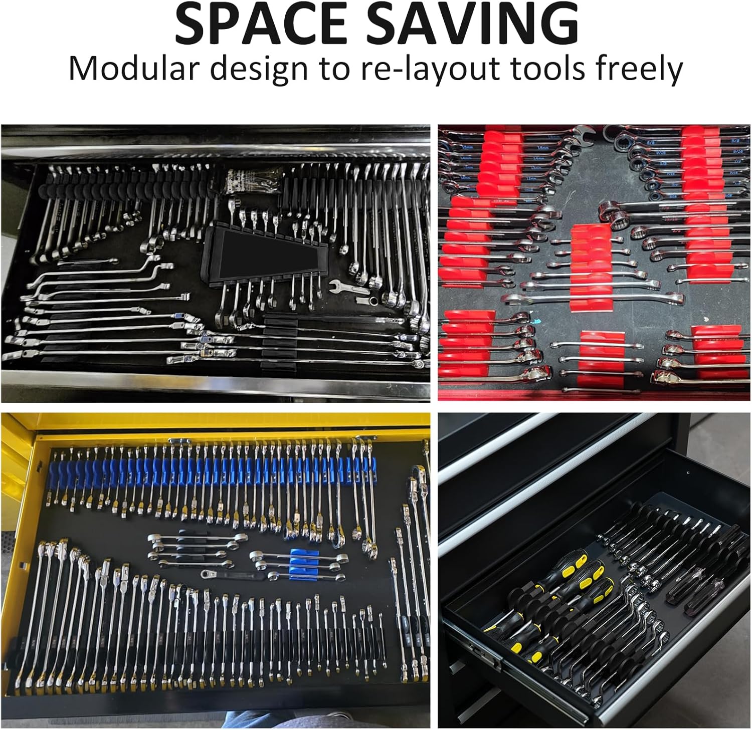 48피스 모듈식 렌치 정리함 공구 서랍 보관 랙 (미터 - Men'S Accessories Organizer Tray 리뷰 및 가격