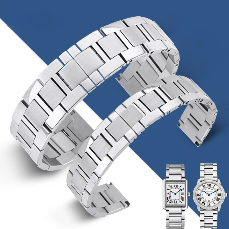 남성용 스테인리스 스틸 시계 스트랩, Cartier 탱 - Men'S Accessories London 리뷰 및 가격