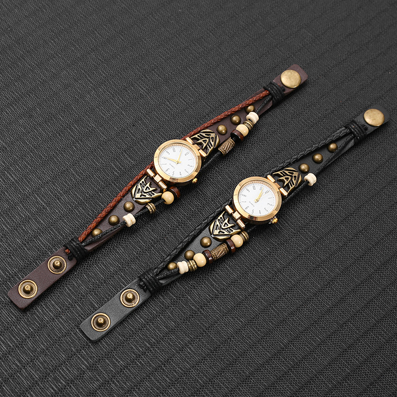빈티지 가죽 쿼츠 시계 힙합 펑크 유니섹스 손목시계 남 - Men Accessories Pk 리뷰 및 가격