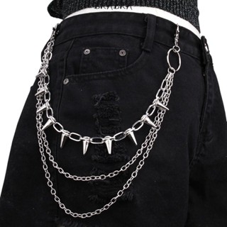유니섹스 힙합 펑크 록 메탈 허리 체인 팬츠 키링 바지 - Men Accessories Chain 리뷰 및 가격
