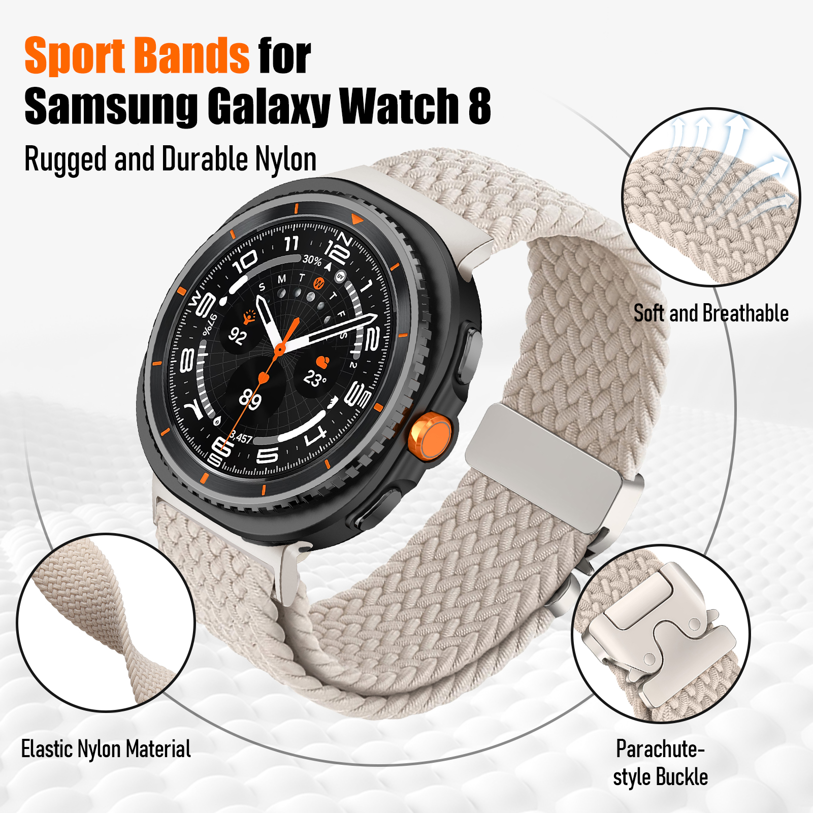 갤럭시 워치 8 스트랩 8 클래식 46mm 44mm 4 - Men Accessories Website 리뷰 및 가격