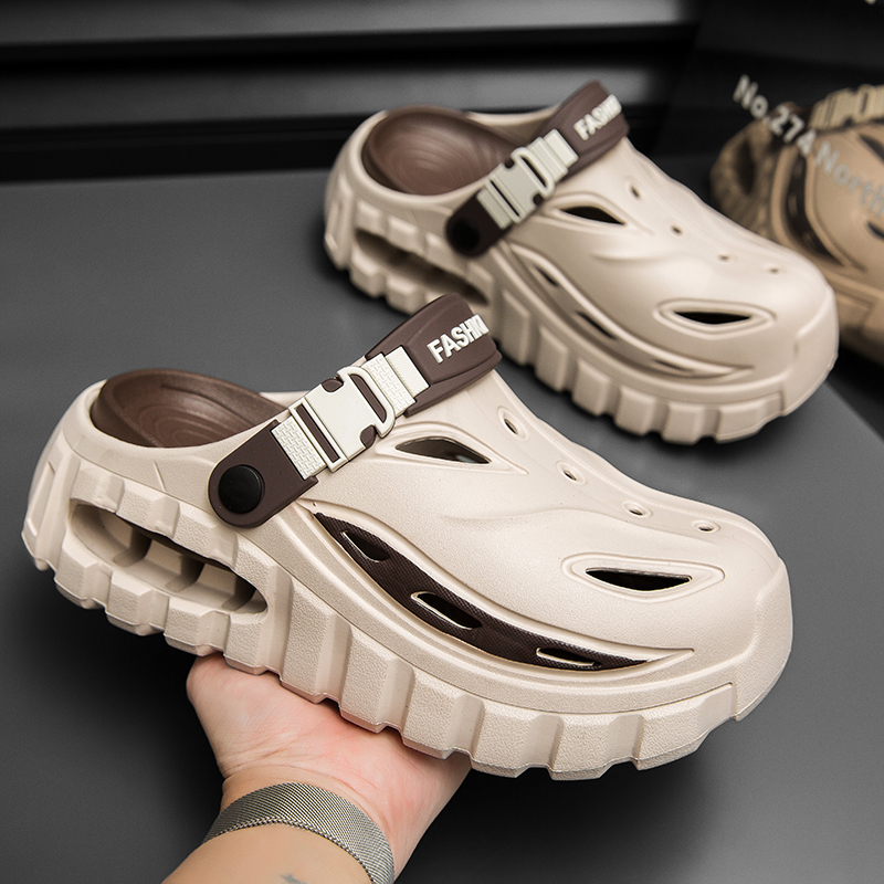 남녀공용 두꺼운 밑창의 발가락이 막힌 샌들, 배수 및  - Men Accessories For Beach 리뷰 및 가격