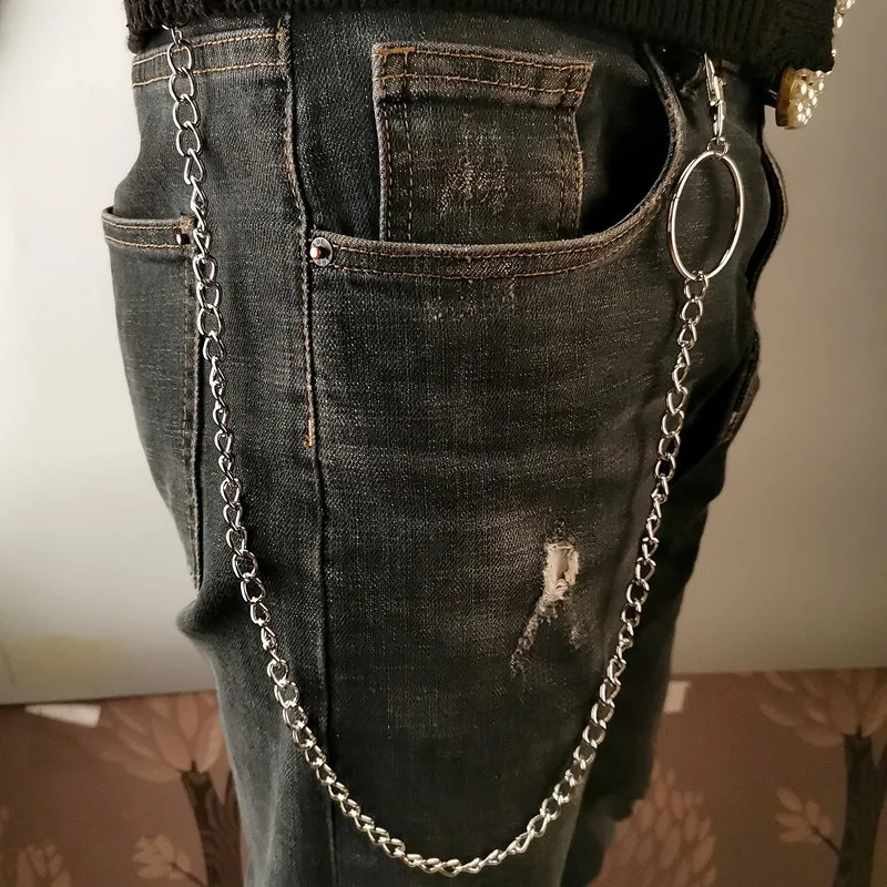 레이어 메탈 벨트 체인 펑크 훅 메탈 허리 지갑 키체인 - Men Accessories Chain 리뷰 및 가격