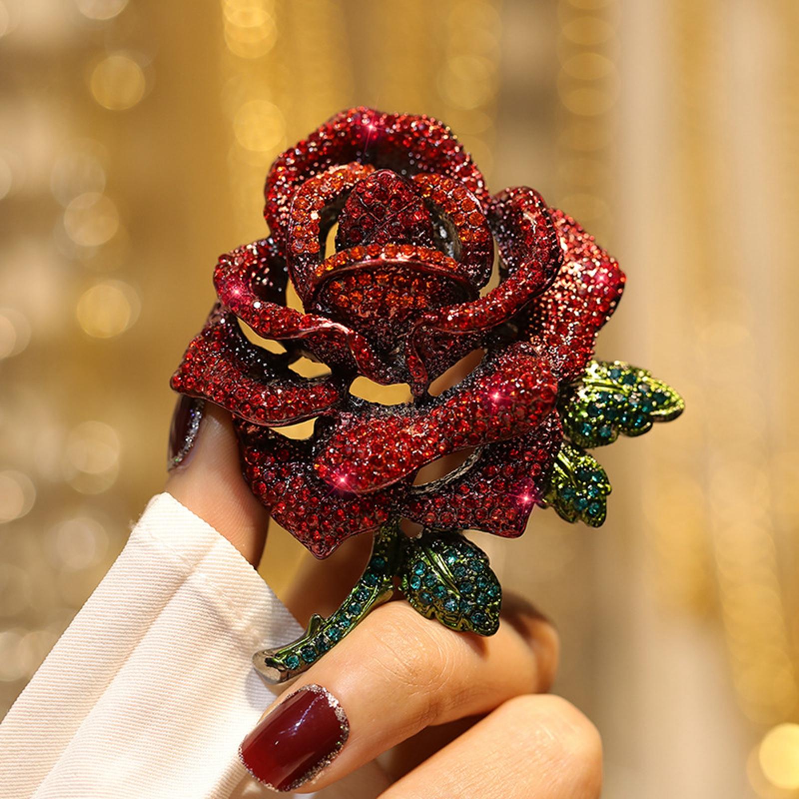 라펠 배지 핀 부케 핀 남녀 코스튬 액세서리 합금 장미 - Men Accessories Bouquet 리뷰 및 가격