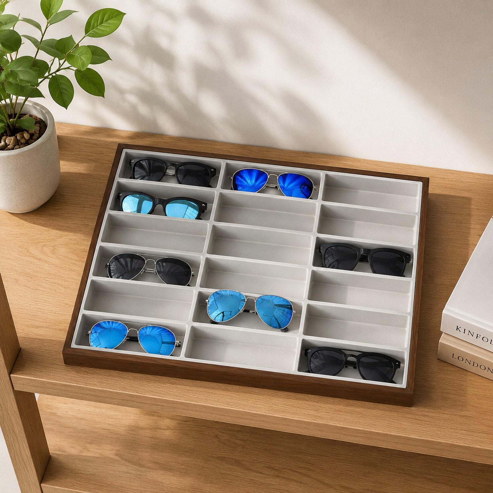 안경 디스플레이 트레이 안경 보관 상자 가벼운 다기능  - Men'S Accessories Organizer Tray 리뷰 및 가격