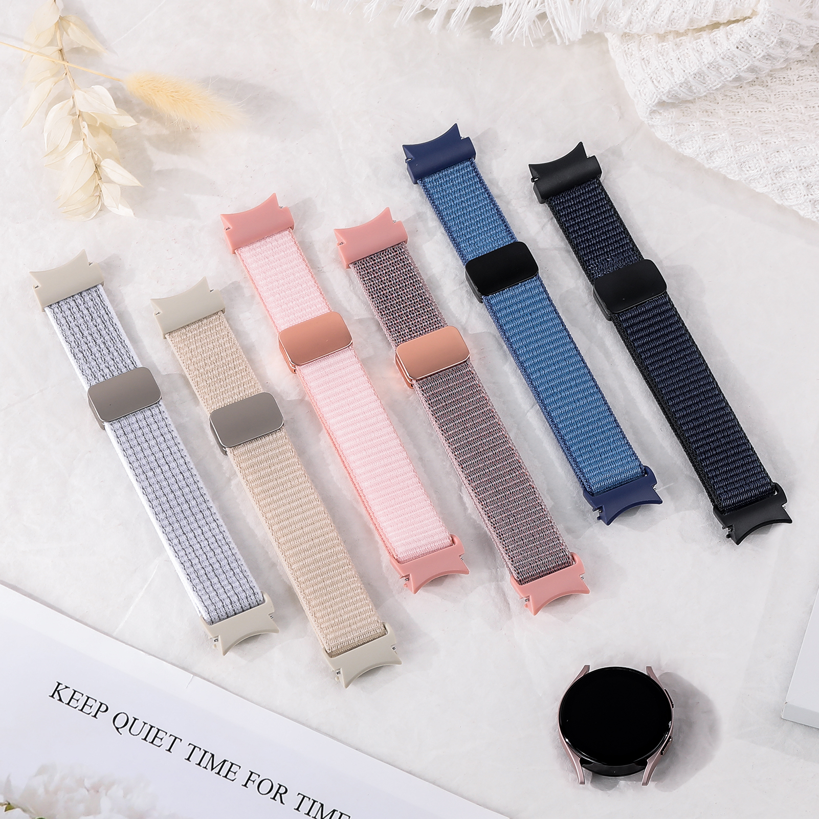 삼성 갤럭시 워치 밴드, 갭 없음, 마그네틱 나일론 팔 - Men Accessories Website 리뷰 및 가격