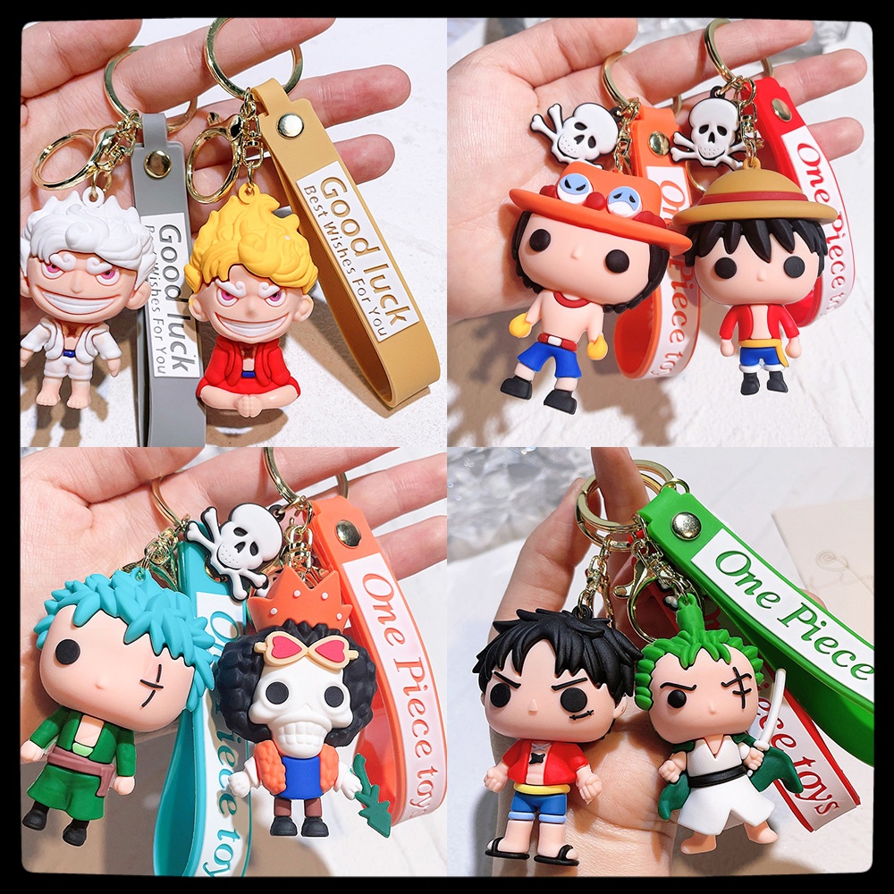 애니메이션 원피스 피규어 키체인 루피 조로 에이스 일곱 - Men Accessories Chain 리뷰 및 가격