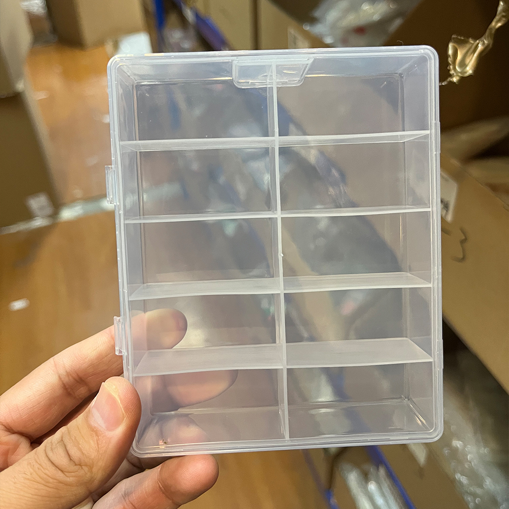 10 그리드 투명 빈 네일 포일 보관 상자 플라스틱 쥬 - Men'S Accessories Drawer Organizer 리뷰 및 가격