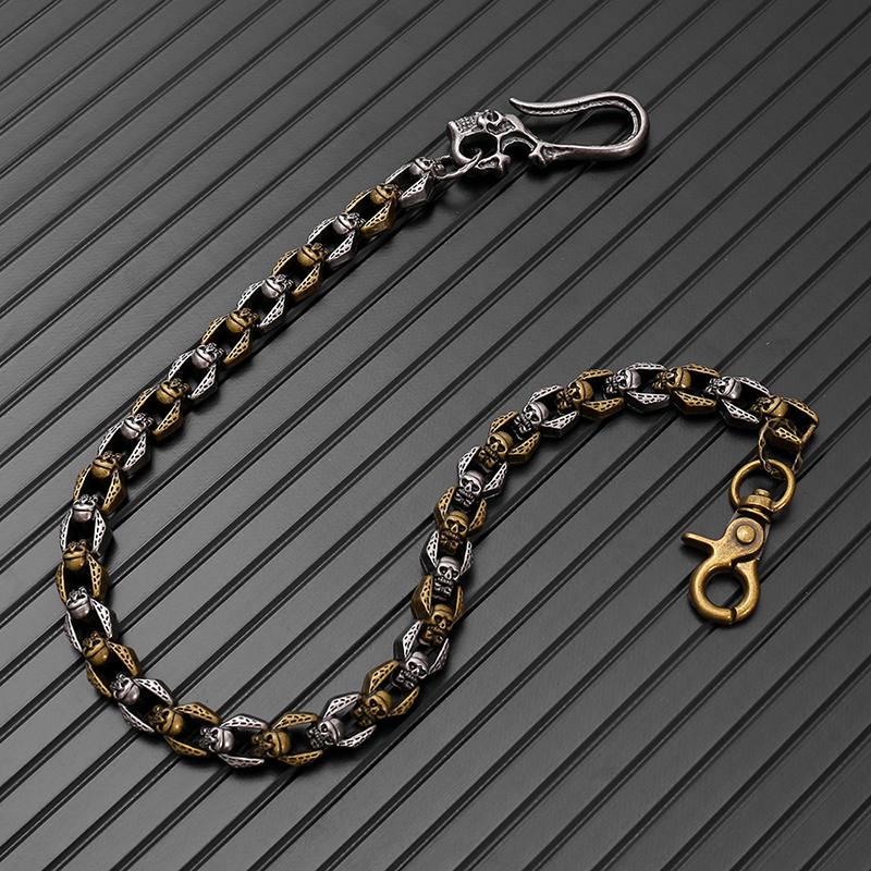 빈티지 펑크 고딕 메탈 해골 체인 남성용 패션 액세서리 - Men Accessories Pk 리뷰 및 가격