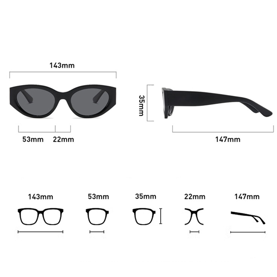 여성 남성 클래식 캣아이 편광 선글라스 고품질 프레임  - Men Accessories Brands 리뷰 및 가격