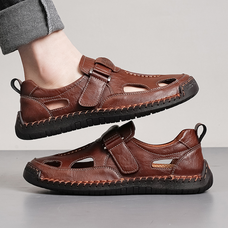 뜨거운 판매 여름 남성 샌들 야외 남성 비치 샌들 수제 - Men Accessories For Beach 리뷰 및 가격