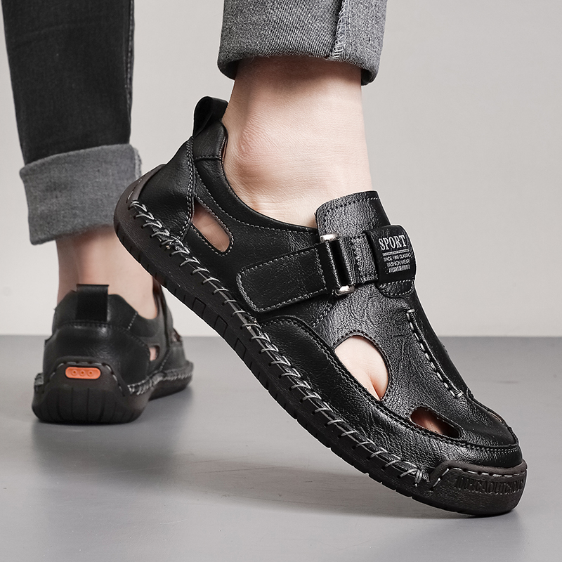 뜨거운 판매 여름 남성 샌들 야외 남성 비치 샌들 수제 - Men Accessories For Beach 리뷰 및 가격