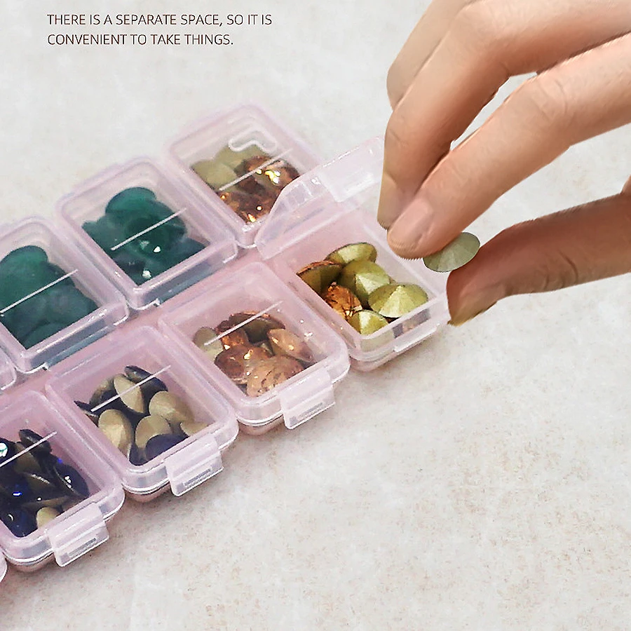12칸 플라스틱 라인스톤 정리함, 네일아트 도구 보석  - Men'S Accessories Drawer Organizer 리뷰 및 가격