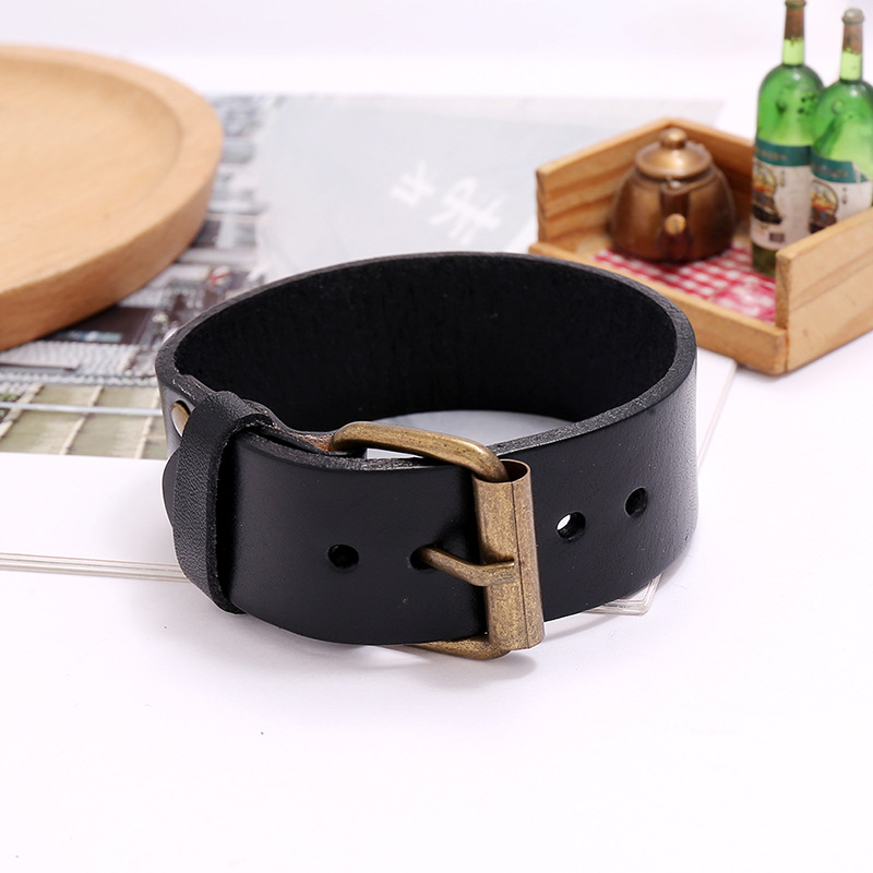 미니멀리스트 빈티지 남성용 천연 가죽 롱 조절식 핀 버 - Men Accessories Pk 리뷰 및 가격