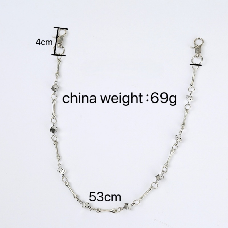 펑크 록 힙합 유니섹스 도그 본 다이스 팬츠 체인, 남 - Men Accessories Chain 리뷰 및 가격