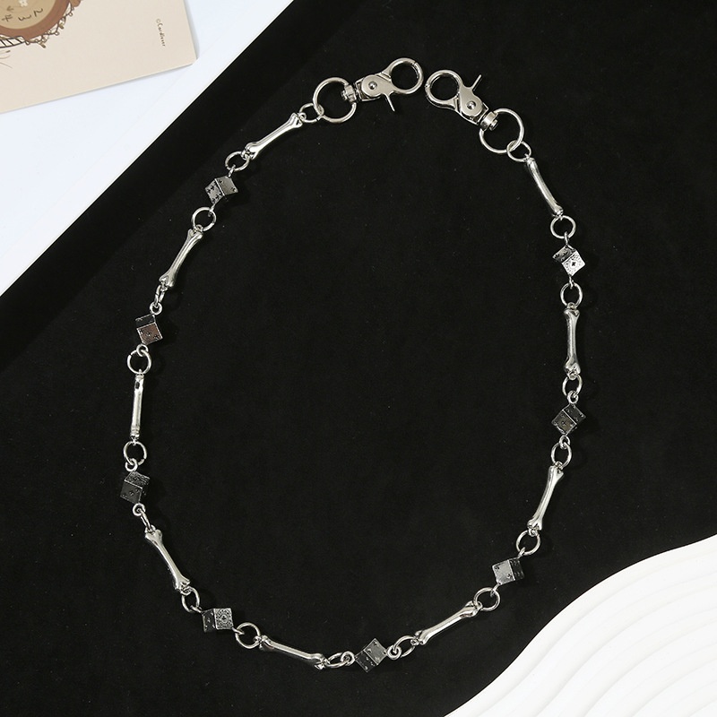 펑크 록 힙합 유니섹스 도그 본 다이스 팬츠 체인, 남 - Men Accessories Chain 리뷰 및 가격