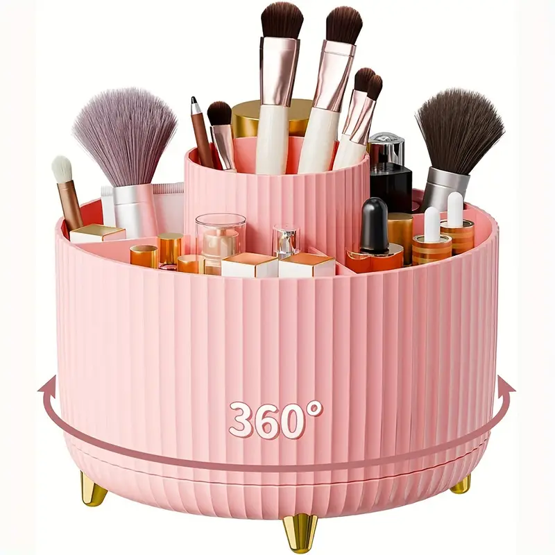 360 °   회전 메이크업 도구 보관 상자 데스크탑  - Men'S Accessories Drawer Organizer 리뷰 및 가격
