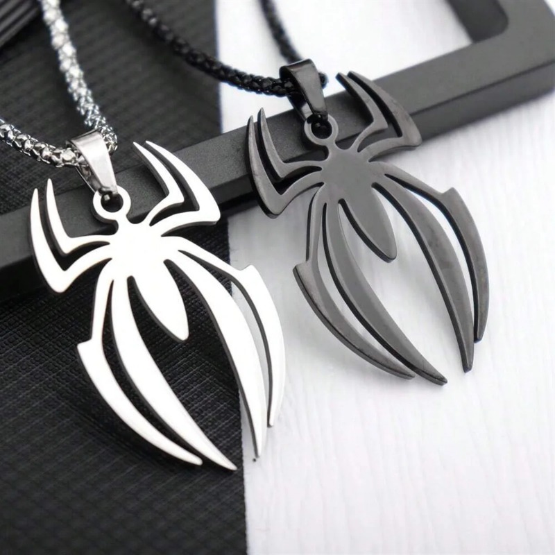 고딕 스파이더 모양 목걸이 스테인레스 스틸 펜던트 초커 - Men Accessories Chain 리뷰 및 가격