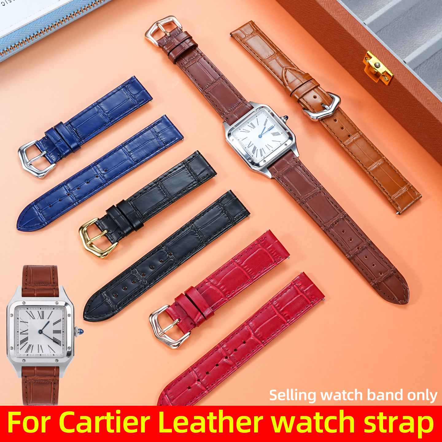 카르티에 탱크 솔로 런던 산토스 둠몽 얇은 시계줄 남녀 - Men'S Accessories London 리뷰 및 가격