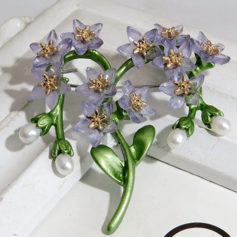 클래식 레트로 모조 진주 부케 브로치, 빈티지 아크릴  - Men Accessories Bouquet 리뷰 및 가격