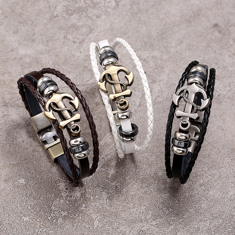 남성 및 여성용 멀티 레이어 빈티지 가죽 로프 팔찌,  - Men Accessories Pk 리뷰 및 가격