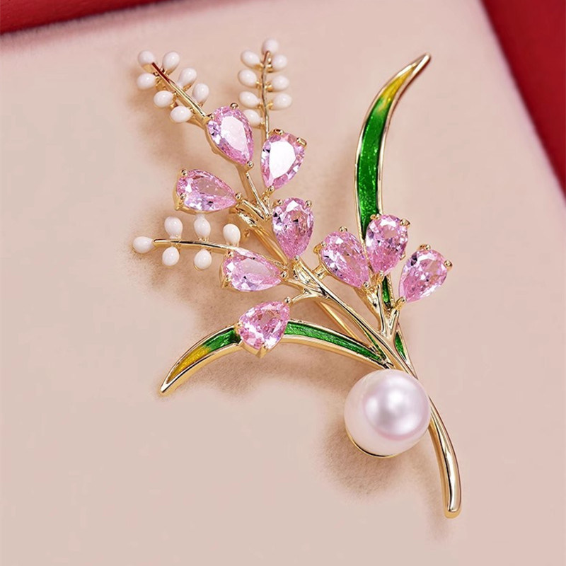 패션 지르콘 밀 이삭 브로치 여성 남성용 고급 크리스탈 - Men Accessories Bouquet 리뷰 및 가격