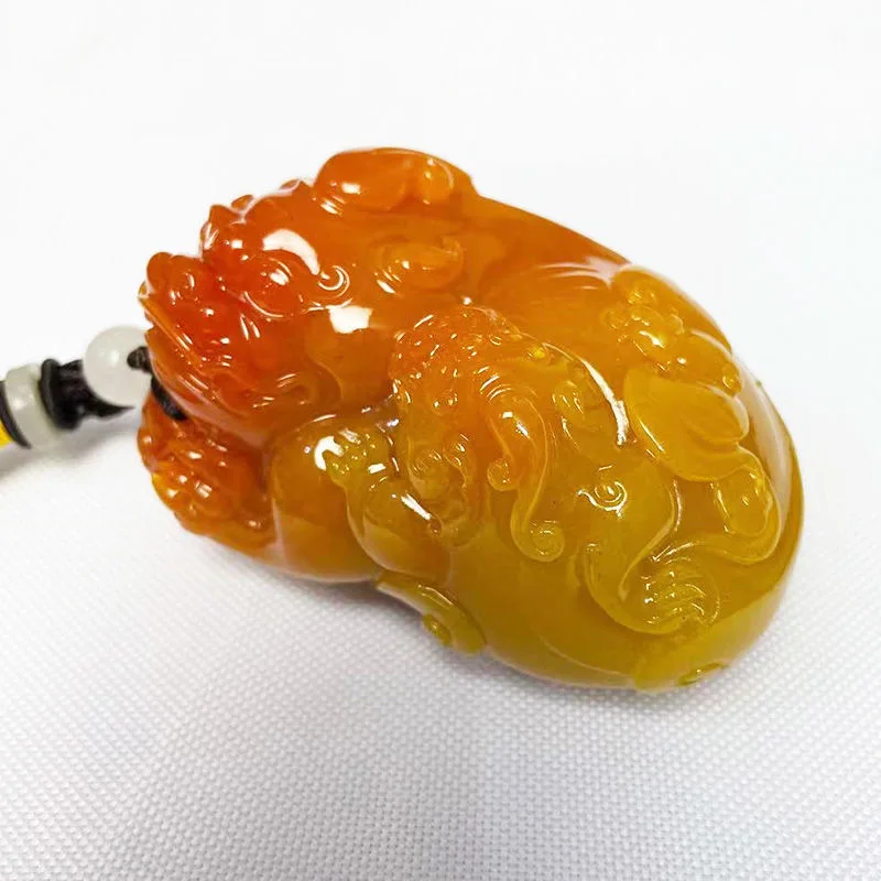 내추럴 황 롱유 픽시우 펜던트 목걸이, 매력적인 주얼리 - Men Accessories Chain 리뷰 및 가격